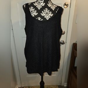 LOFT Black Sleeveless Tank Top